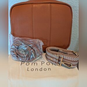 NWT- Pom Pom London- City Plus Bag in Tan